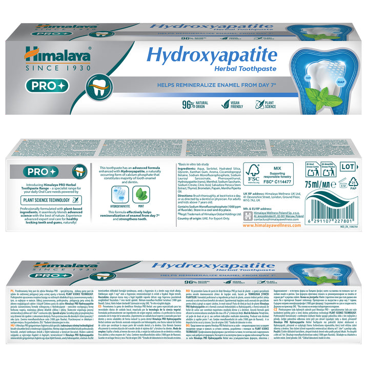 Himalayan Toothpaste Color Code Himalaya PRO Hydroxyapatite Toothpaste – Himalaya Wellness (Europe)