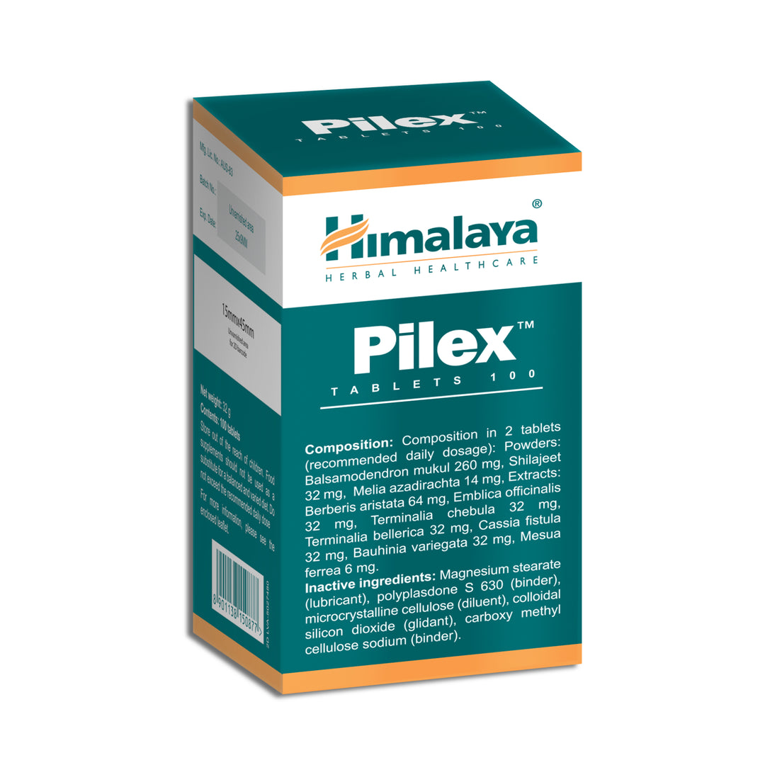 Himalaya Pilex - 100 Tablets