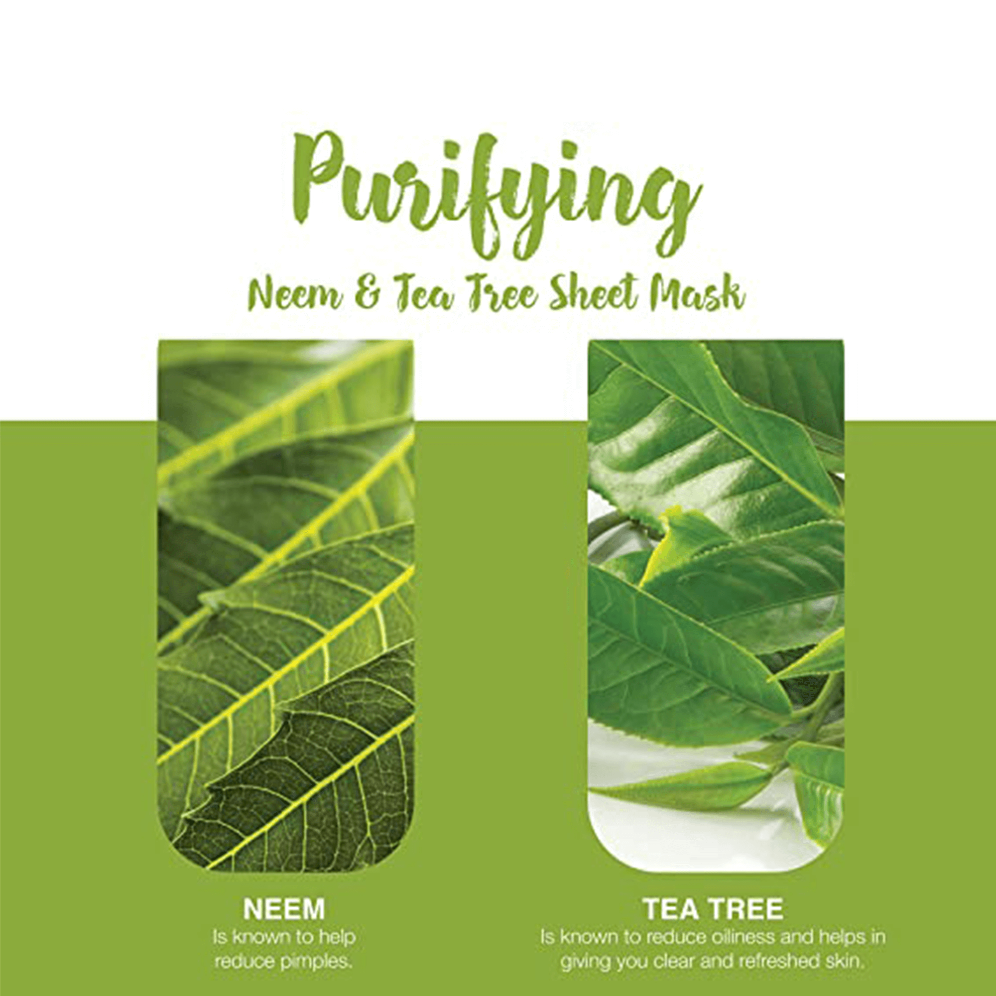 Himalaya Purifying Neem & Tea Tree Sheet Mask - 30ml (Pack of 3)