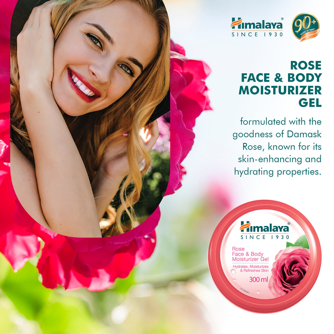 Himalaya Rose Face & Body Moisturizer Gel - 300ml