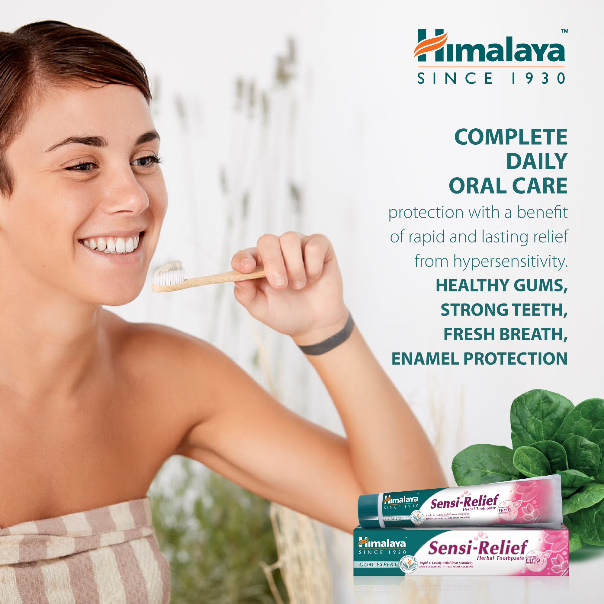 Himalaya Gum Expert Herbal Toothpaste - Sensi Relief - 75ml (Pack of 2)