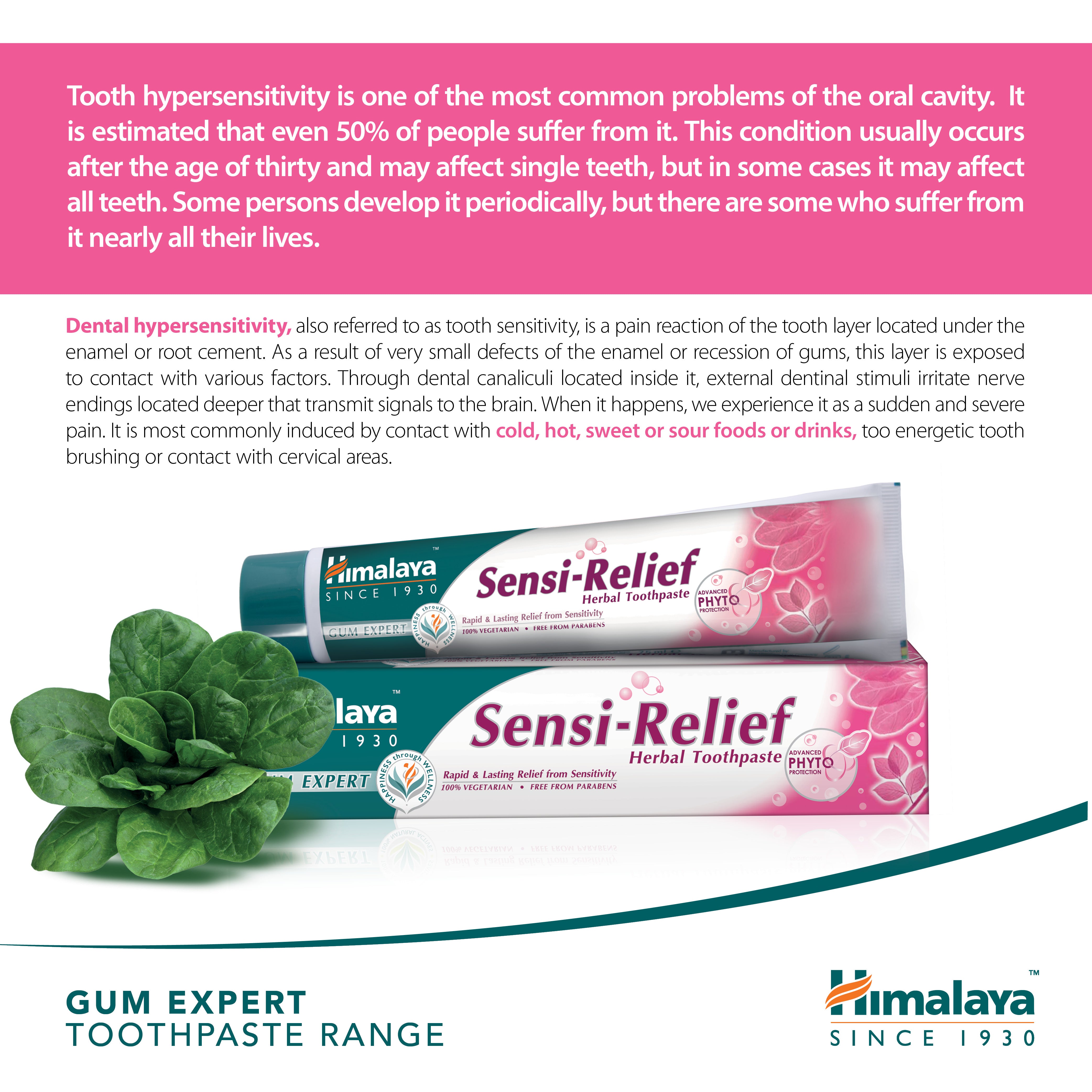 Himalaya Gum Expert Herbal Toothpaste - Sensi Relief - 75ml