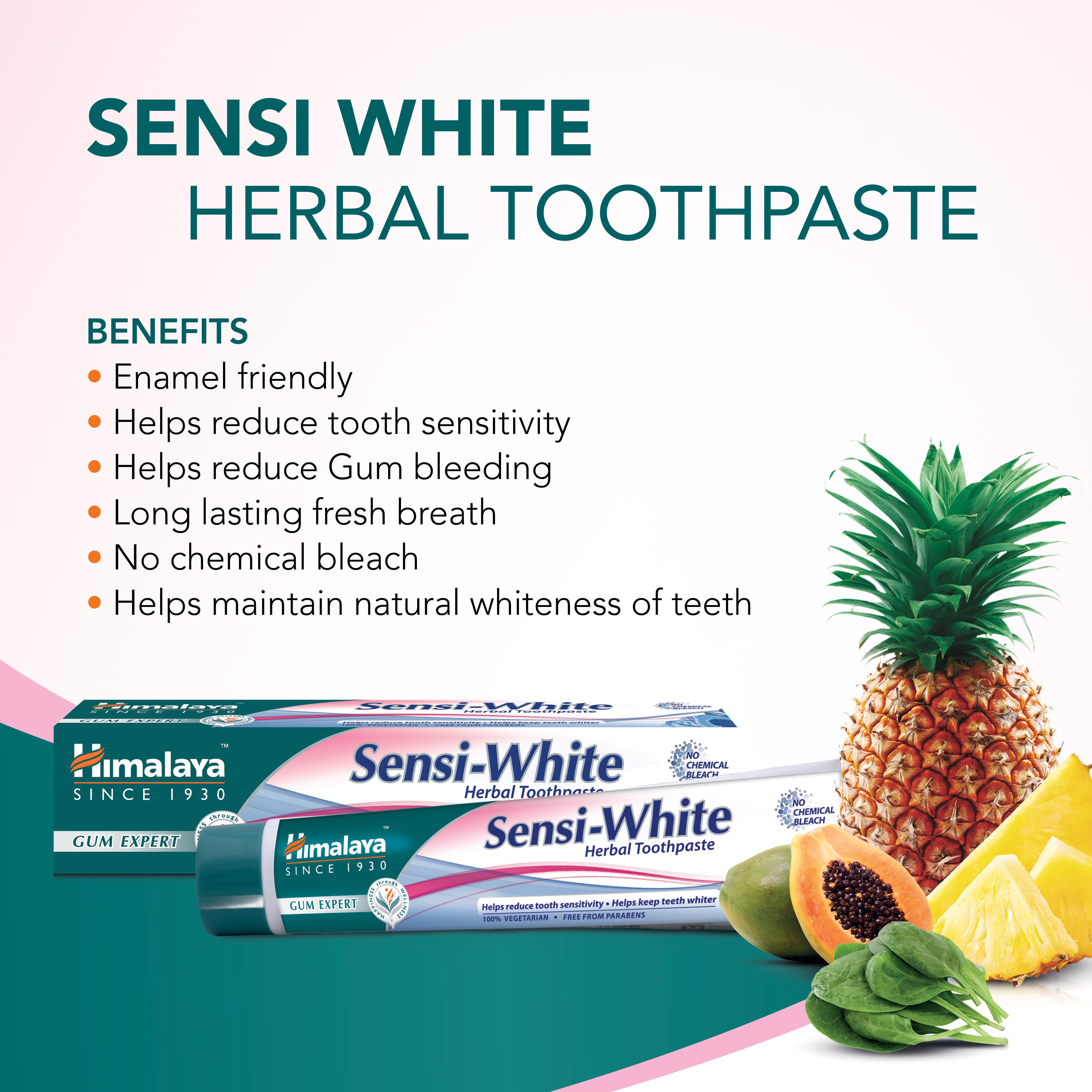 Himalaya Gum Expert Herbal Toothpaste - Sensi White - 75ml