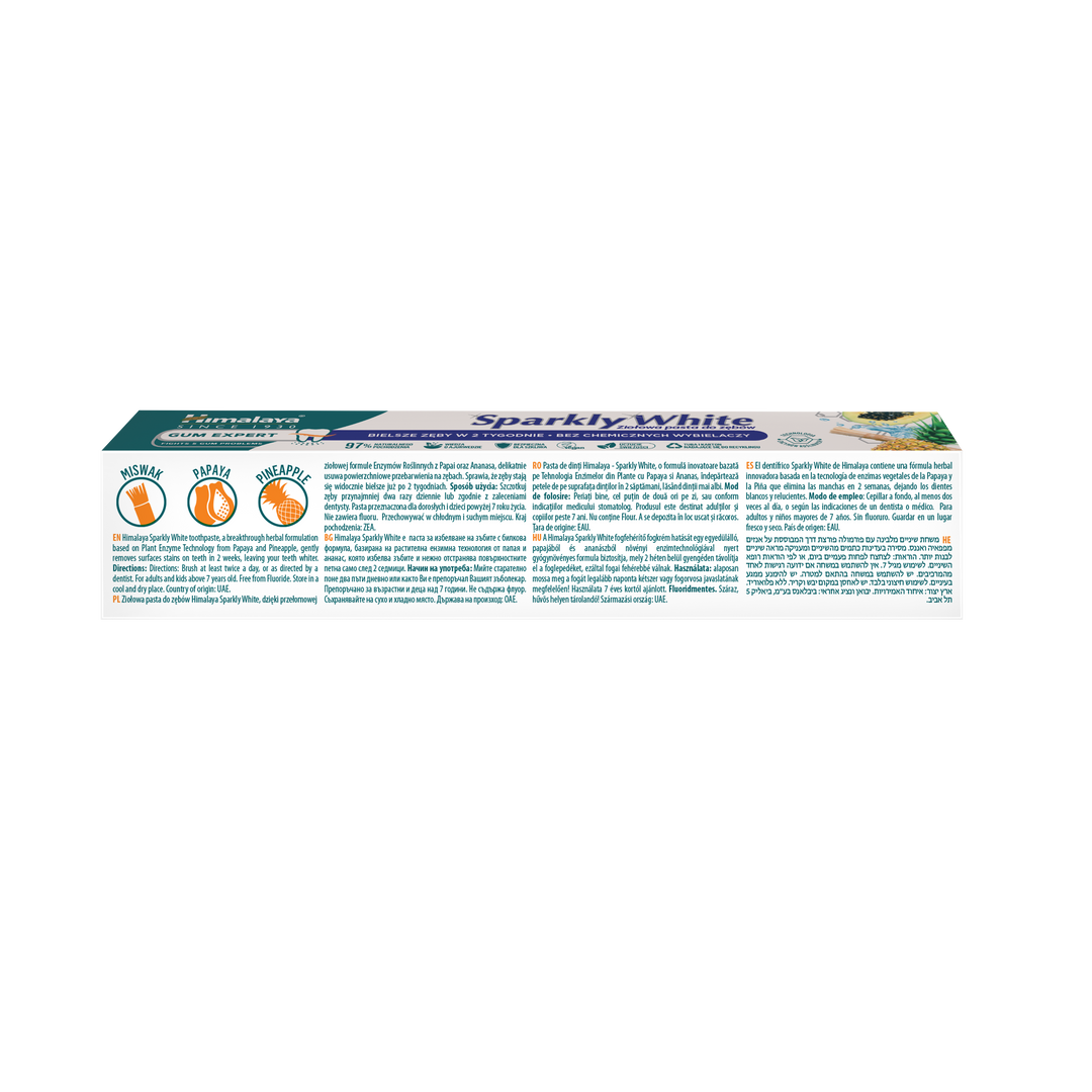 Himalaya Gum Expert Ziołowa pasta do zębów - Olśniewająca Biel - 75 ml