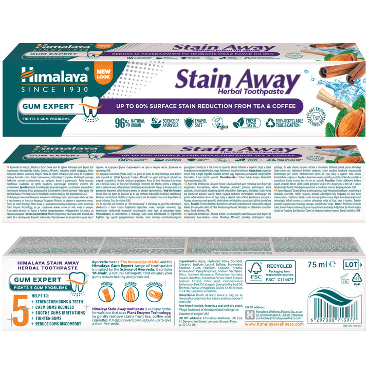 Himalaya Gum Expert Herbal Toothpaste - Stain Away - 75 ml