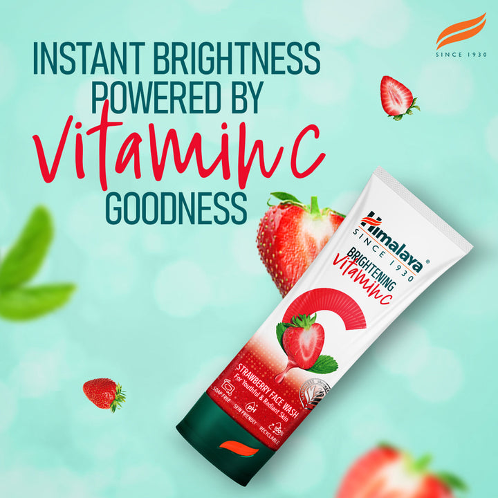 Himalaya Brightening Vitamin C Strawberry Face Wash