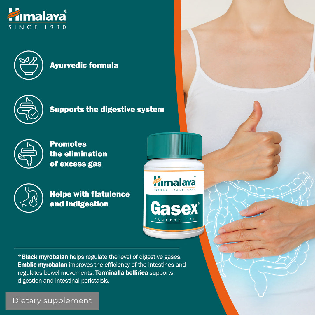 Himalaya Gasex - 100 Tablets
