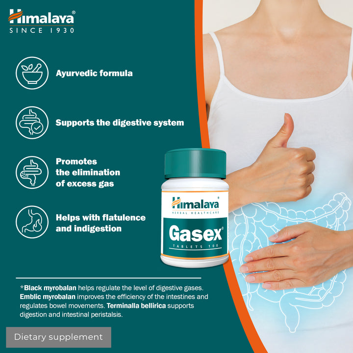 Himalaya Gasex - 100 Tablets