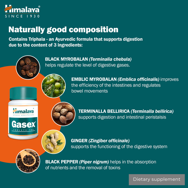 Himalaya Gasex - 100 Tablets