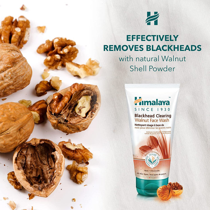 Himalaya Blackhead Clearing Walnut Face Wash - 150 ml