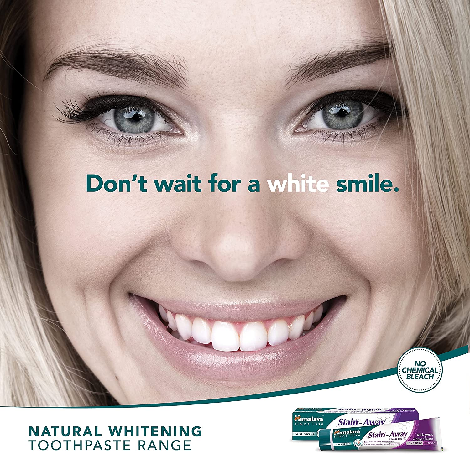 Himalaya Stain Away - Gum Expert Herbal Toothpaste - White Smile