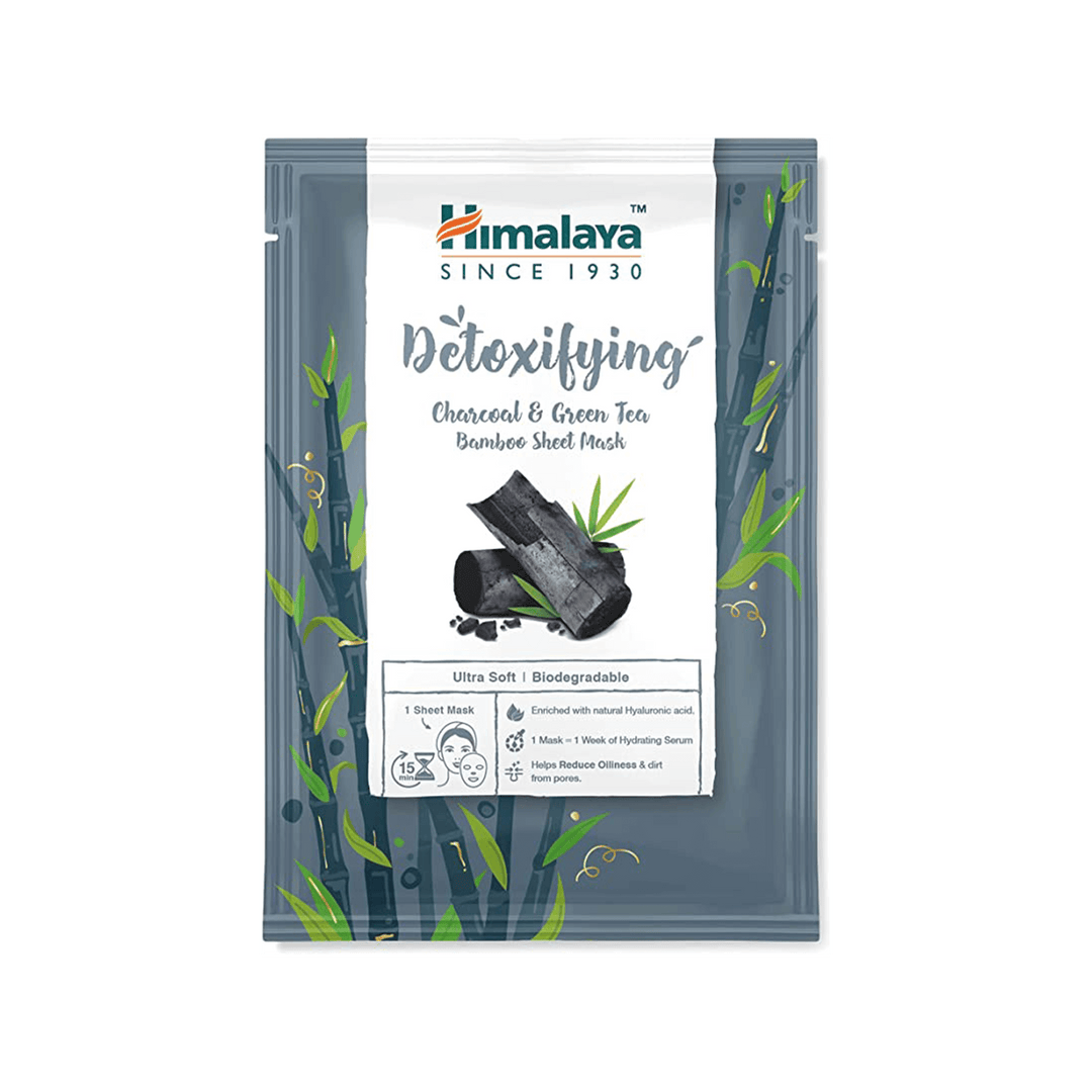 Detoxifying Charcoal & Green Tea Bamboo Sheet Mask 30ml