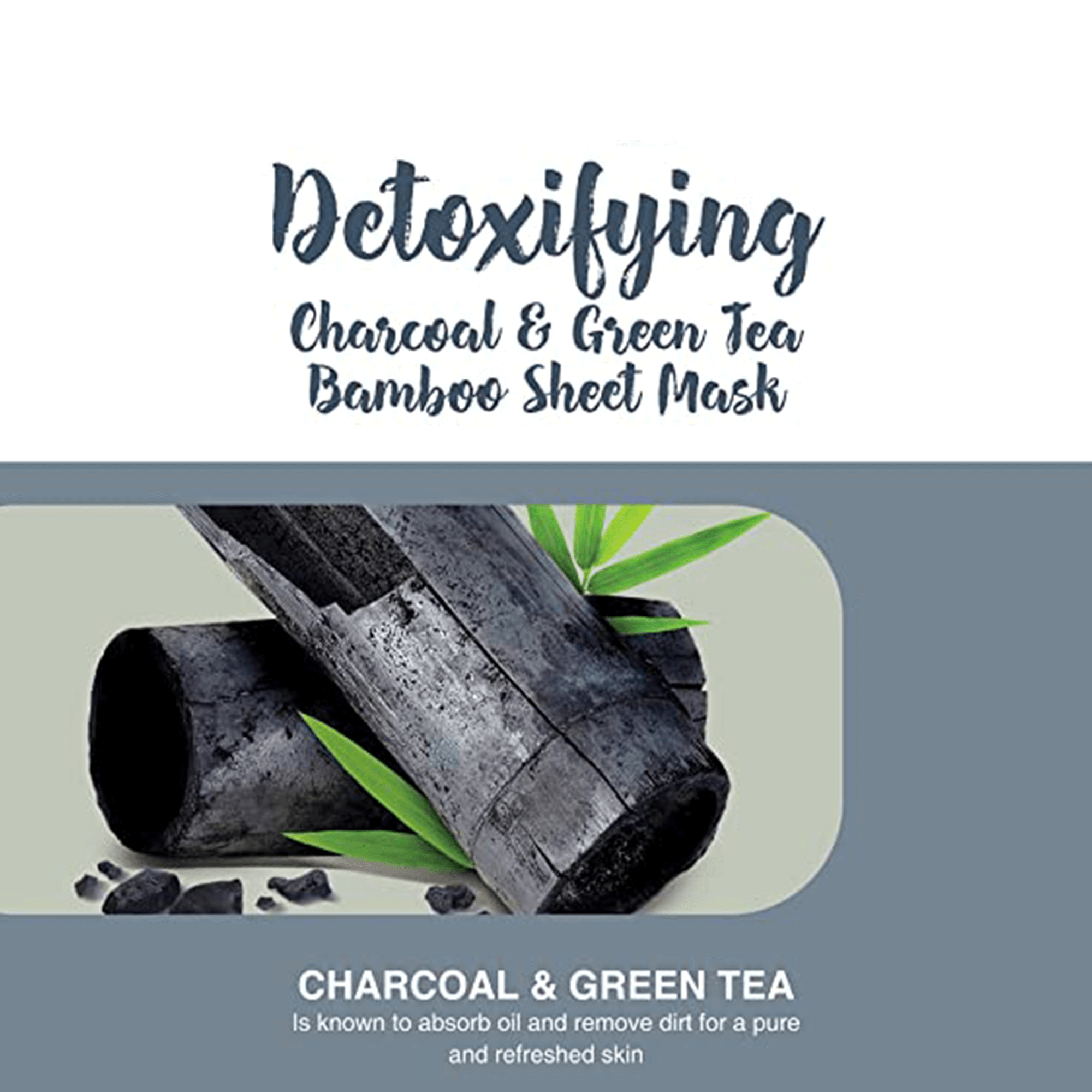 Detoxifying Charcoal & Green Tea Bamboo Sheet Mask Key Ingredients