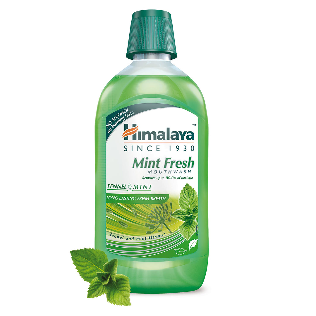 Himalaya Mint Fresh Mouthwash - Prevents Mouth Odour