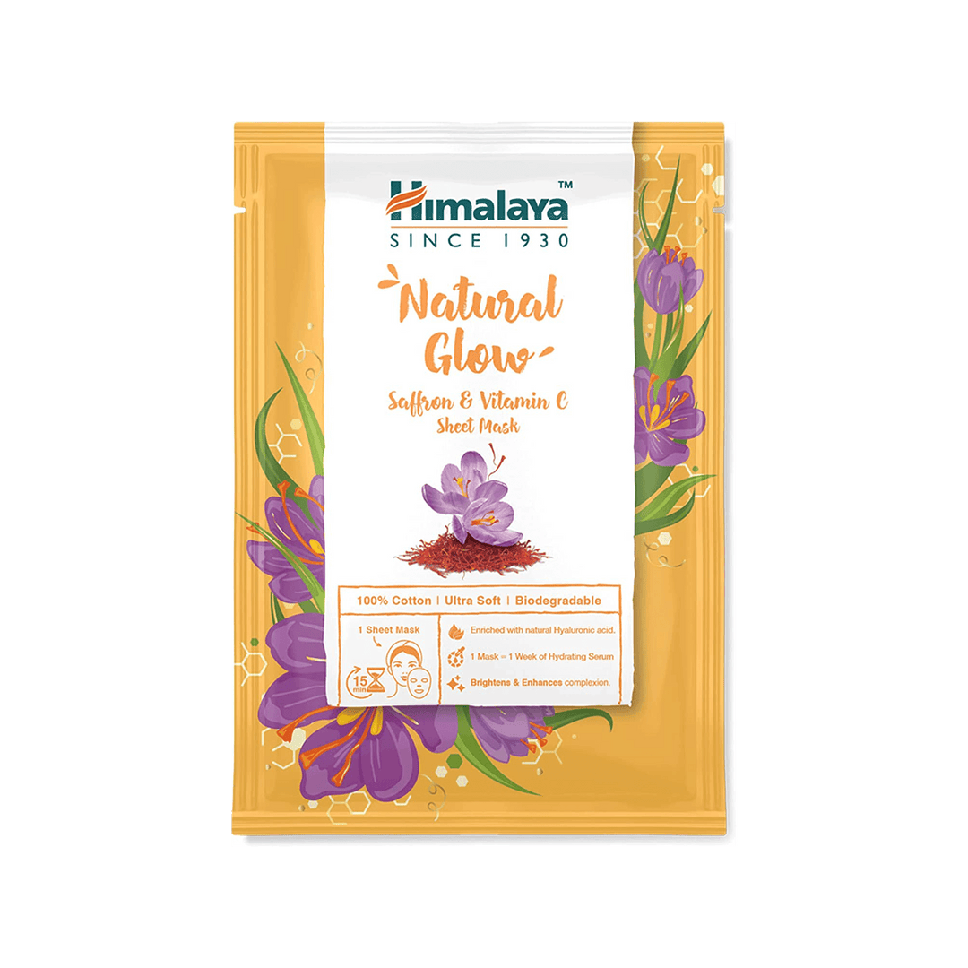 Natural Glow Saffron & Vitamin C Sheet Mask 30ml