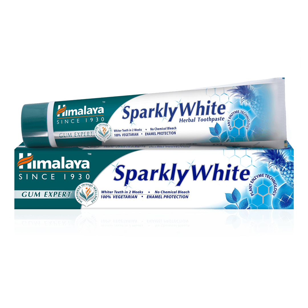 Himalaya Sparkly White - Gum Expert Herbal Toothpaste Tube and Pack